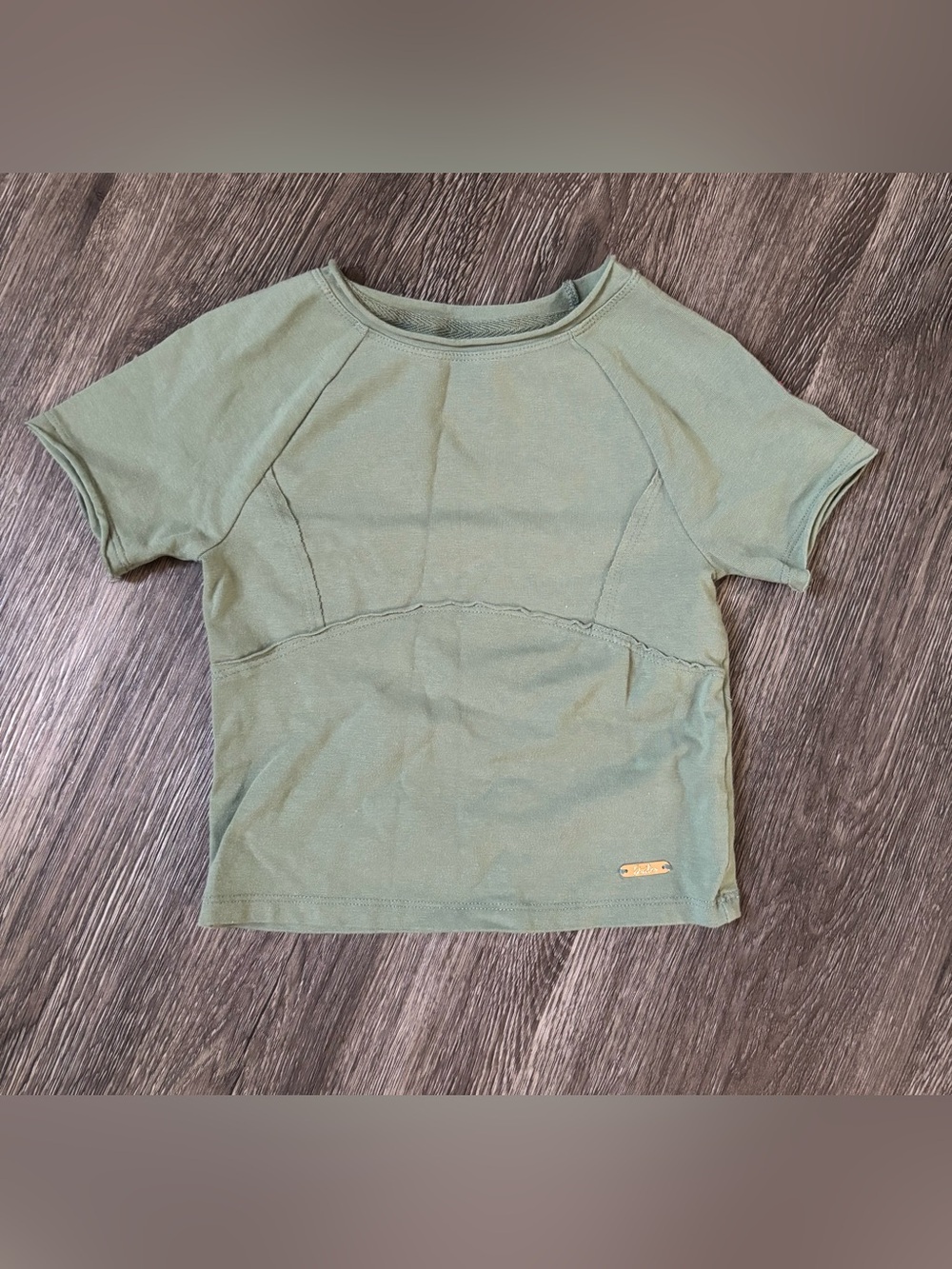 Justice Sage Green Short Sleeve Tee for Kids